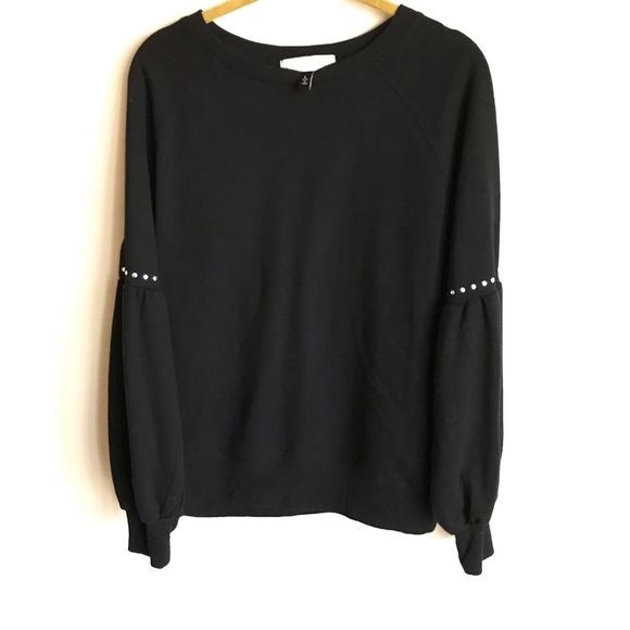 Planet Gold Black Sweatshirt Raglan Sleeves